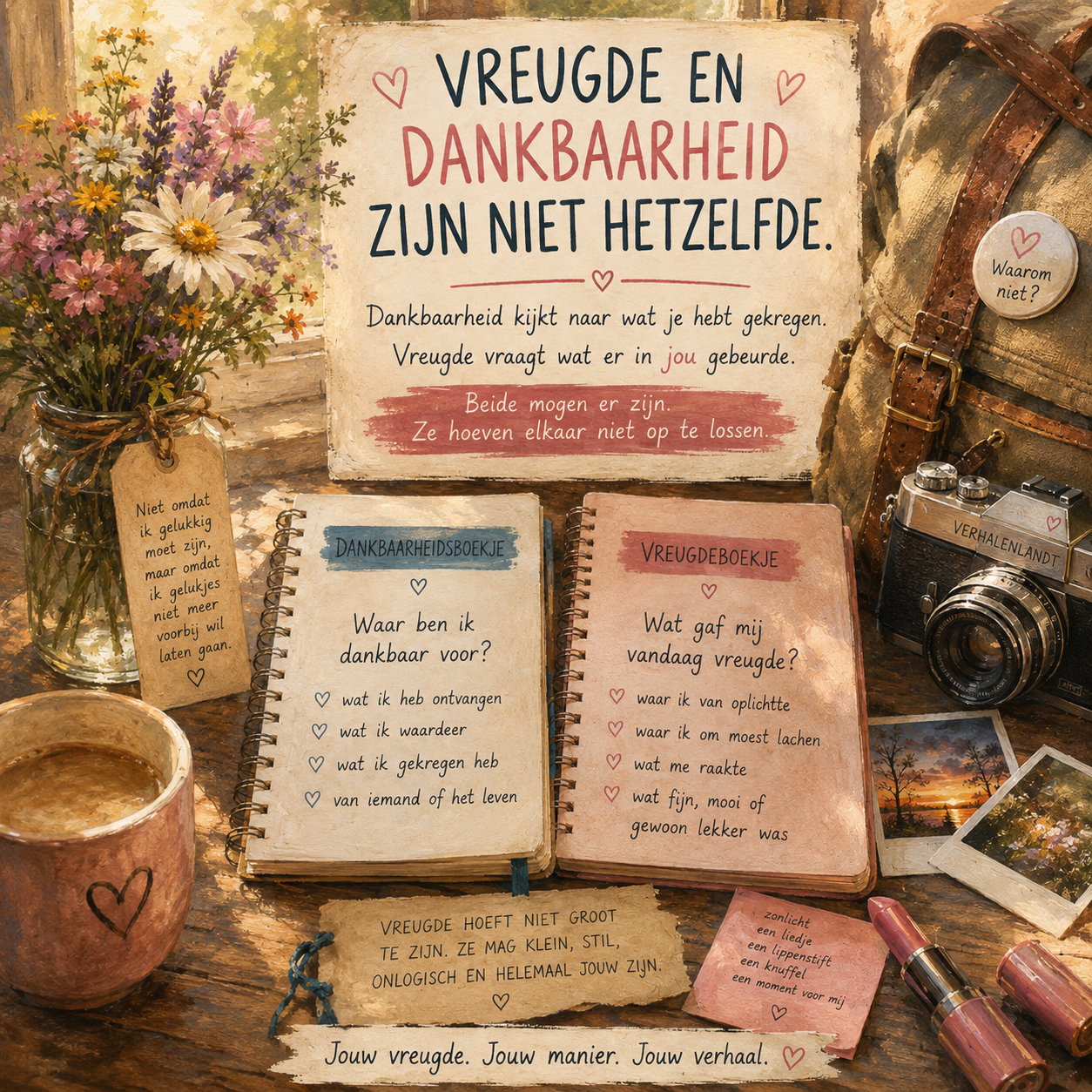 Vreugde en dankbaarheid zijn niet hetzelfde